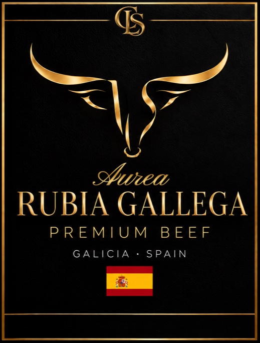 Etichetta CLS Aurea Rubia Gallega, Premium Beef, Galicia Spain