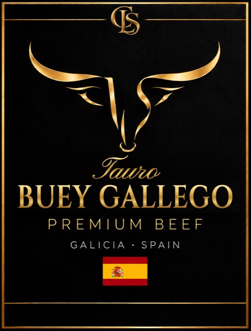 Etichetta CLS Tauro Buey Gallego, Premium Beef, Galicia Spain