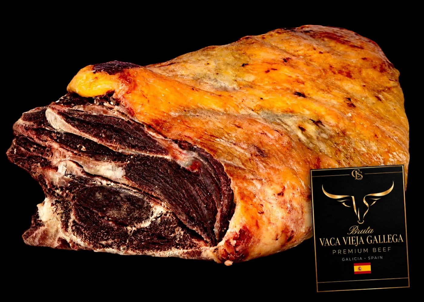 Lombata di Vaca Vieja Gallega con etichetta CLS Bruta
