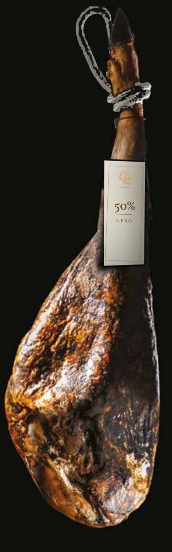 Prosciutto ibérico con sigillo bianco
