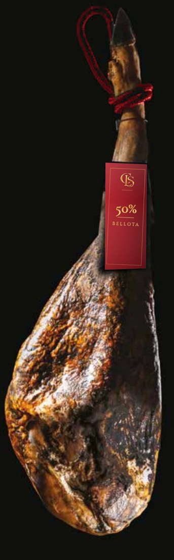 Prosciutto ibérico con sigillo rosso